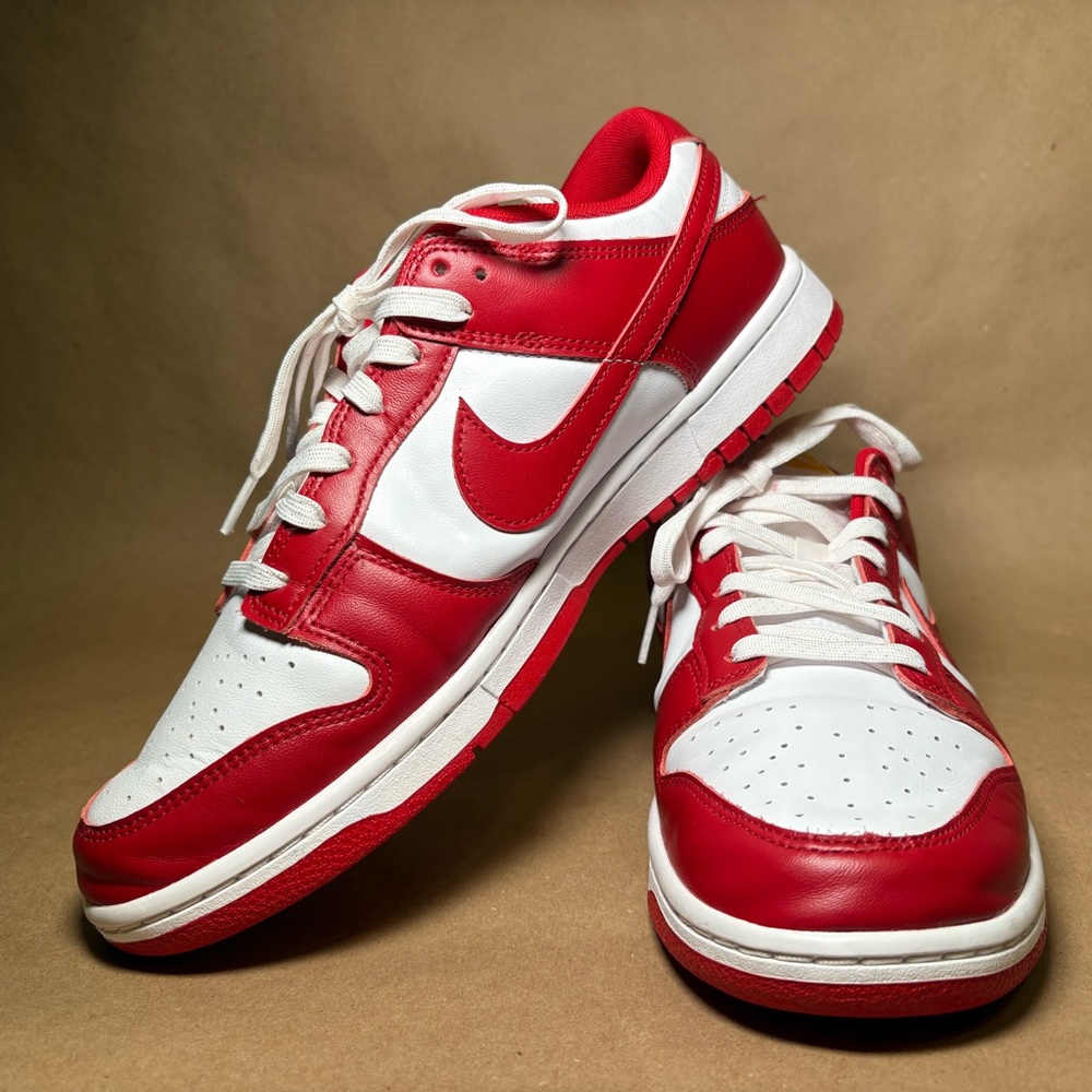 MENS NIKE DUNK LOW “GYM RED” SZ 10.5